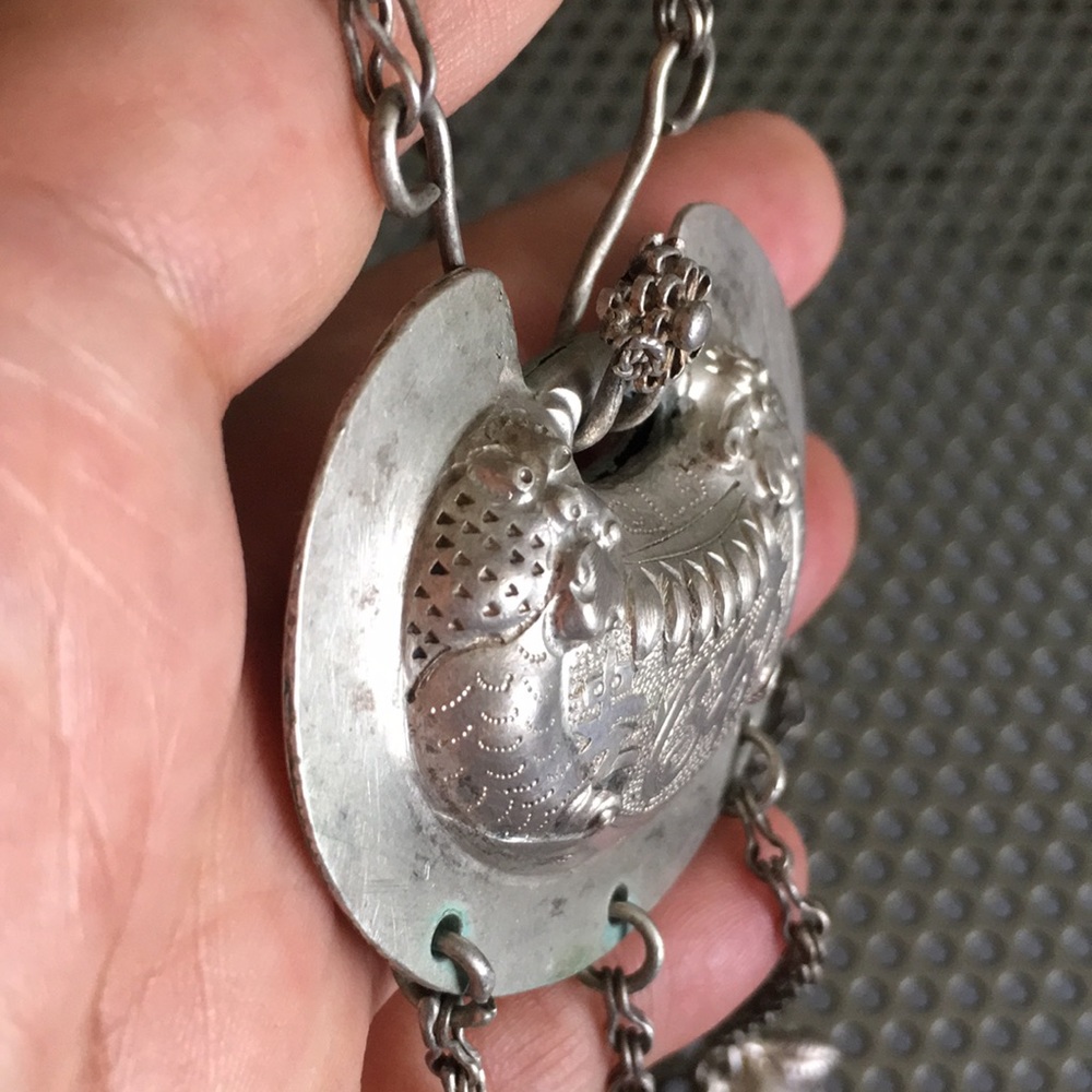 🖤1900-30s💕Chinese antique necklace - Picture 5 of 16